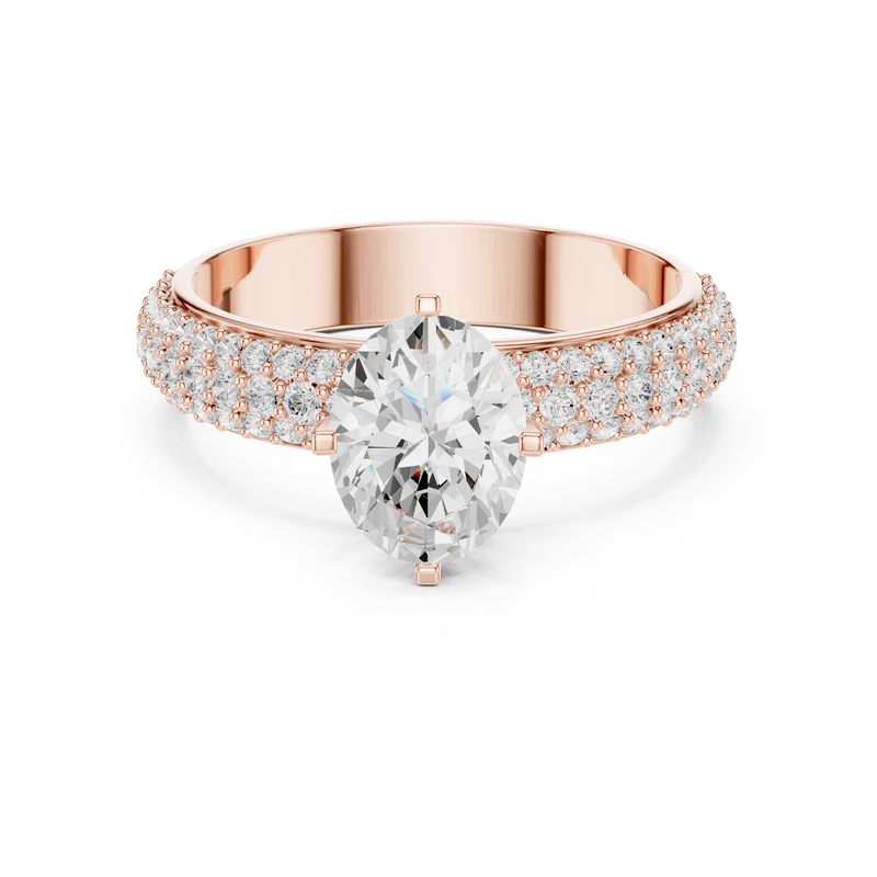 Ladies Ring DDLR-1051@7 - Rose Gold - Image