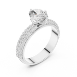 Ladies Ring DDLR-1051@7 - White Gold - Image