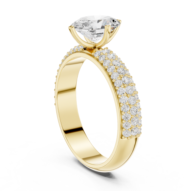 Ladies Ring DDLR-1051@7 - Yellow Gold - Image
