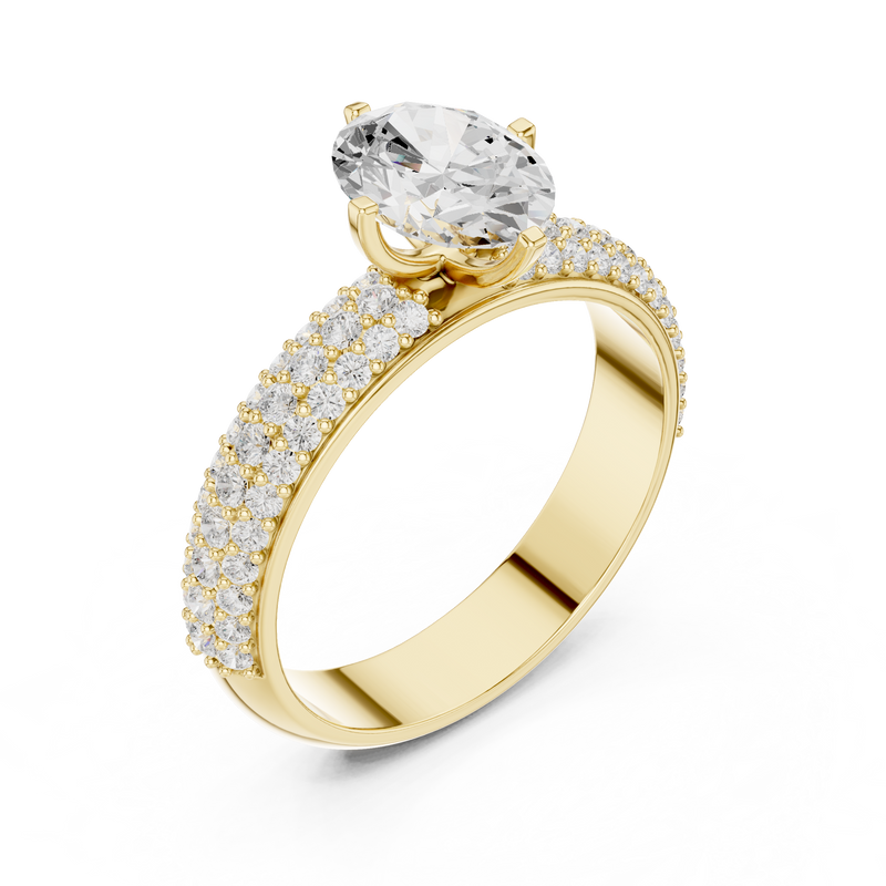 Ladies Ring DDLR-1051@7 - Yellow Gold - Image
