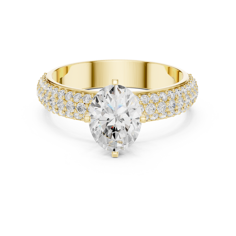 Ladies Ring DDLR-1051@7 - Yellow Gold - Image