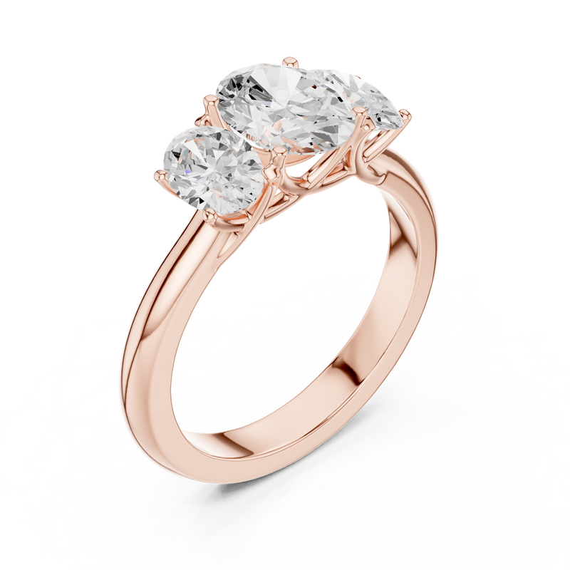 Ladies Ring DDLR-1053@7 - Rose Gold - Image