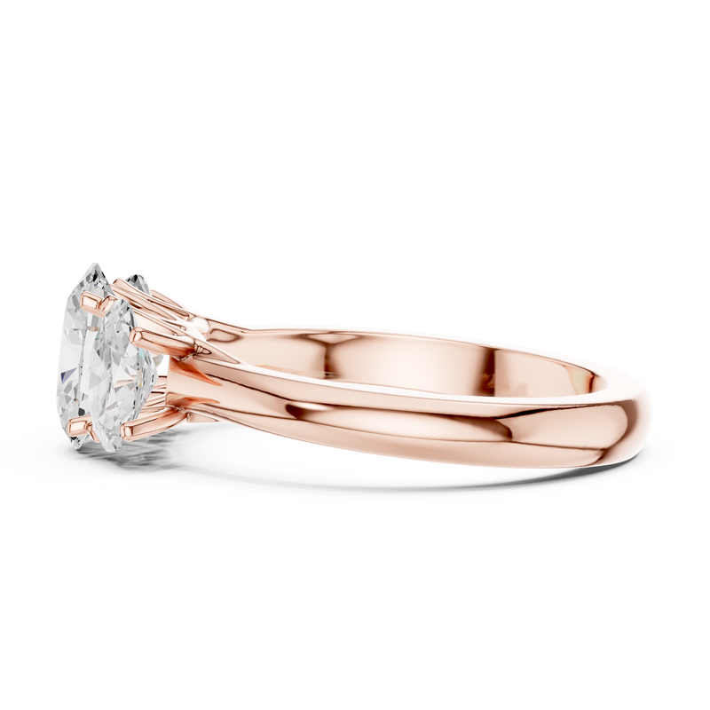 Ladies Ring DDLR-1053@7 - Rose Gold - Image