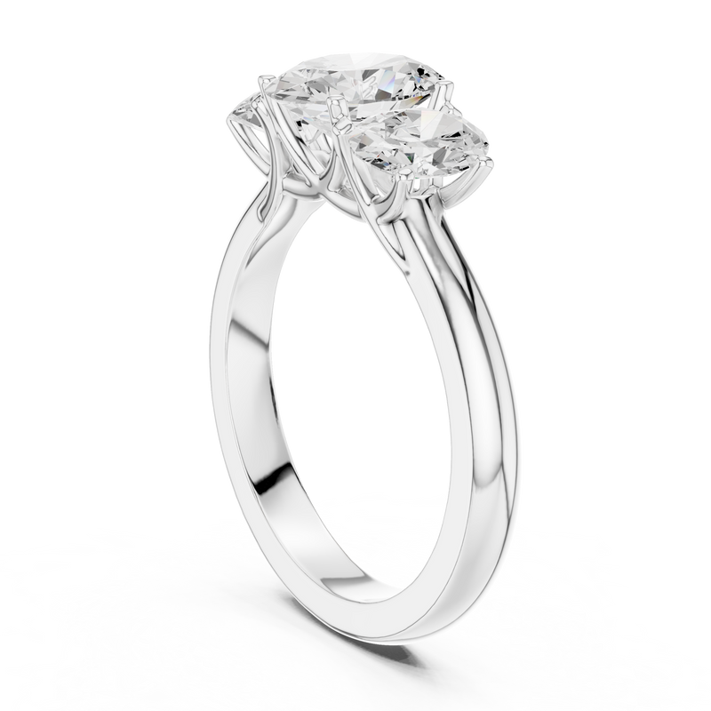 Ladies Ring DDLR-1053@7 - White Gold - Image