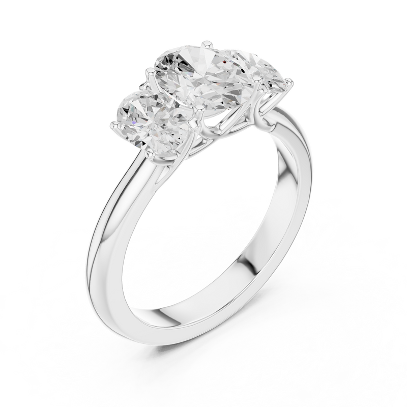 Ladies Ring DDLR-1053@7 - White Gold - Image