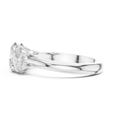 Ladies Ring DDLR-1053@7 - White Gold - Image