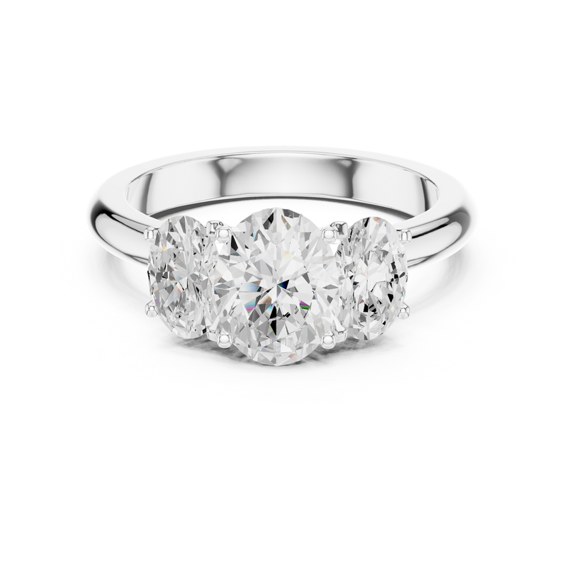Ladies Ring DDLR-1053@7 - White Gold - Image