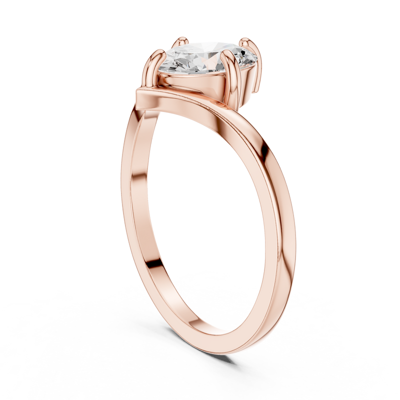 Ladies Ring DDLR-1055@7 - Rose Gold - Image