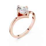 Ladies Ring DDLR-1055@7 - Rose Gold - Image