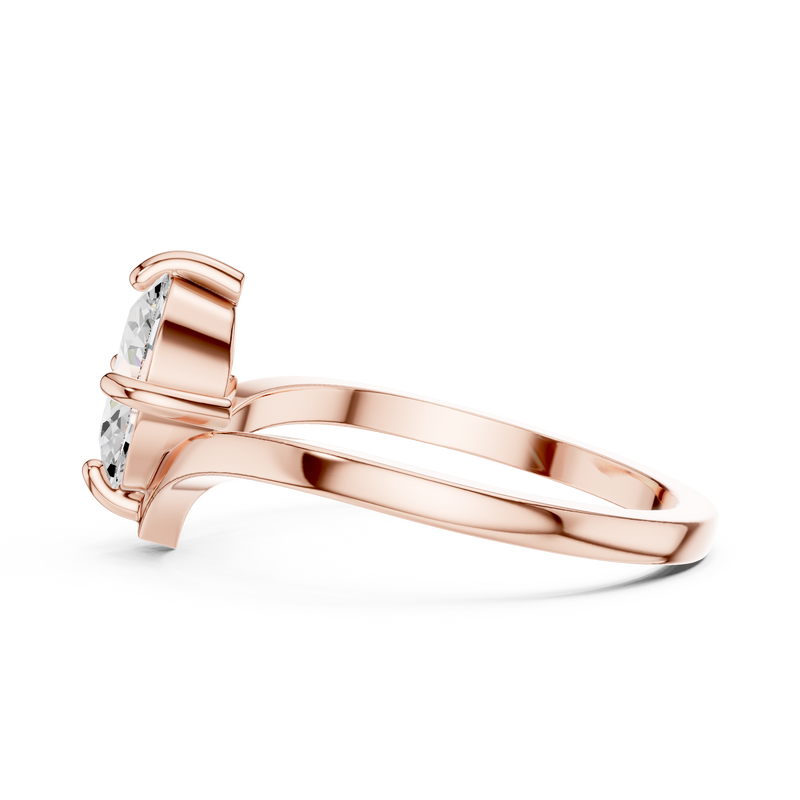 Ladies Ring DDLR-1055@7 - Rose Gold - Image