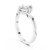 Ladies Ring DDLR-1055@7 - White Gold - Image
