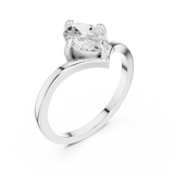 Ladies Ring DDLR-1055@7 - White Gold - Image