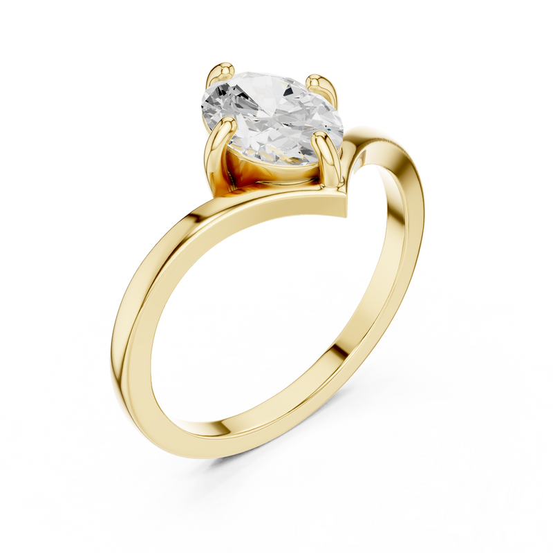 Ladies Ring DDLR-1055@7 - Yellow Gold - Image