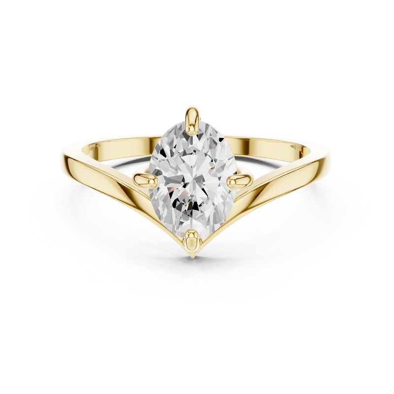 Ladies Ring DDLR-1055@7 - Yellow Gold - Image