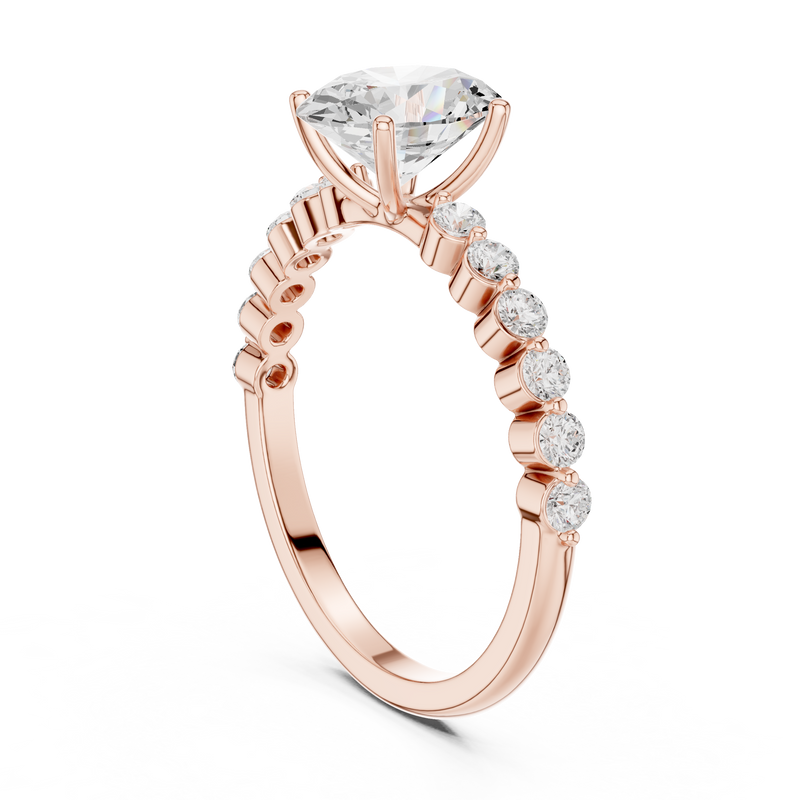 Ladies Ring DDLR-1058@7 - Rose Gold - Image