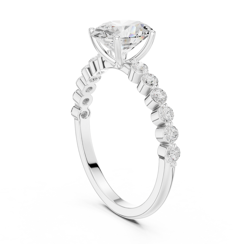 Ladies Ring DDLR-1058@7 - White Gold - Image