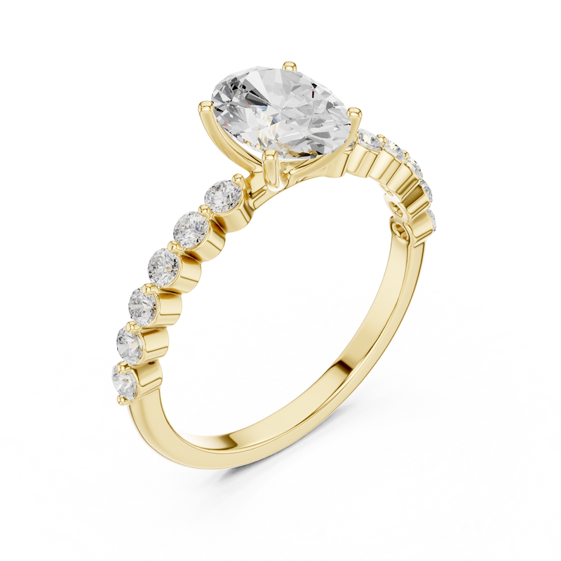Ladies Ring DDLR-1058@7 - Yellow Gold - Image