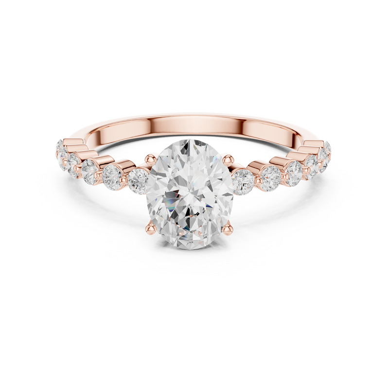Ladies Ring DDLR-1058@7 - Rose Gold - Image