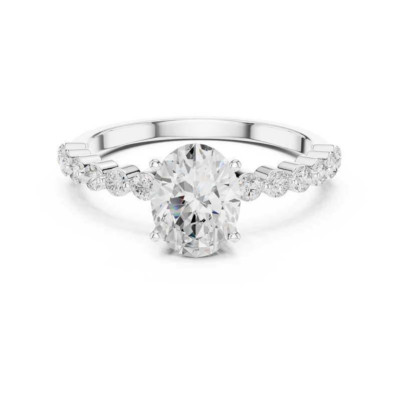 Ladies Ring DDLR-1058@7 - White Gold - Image