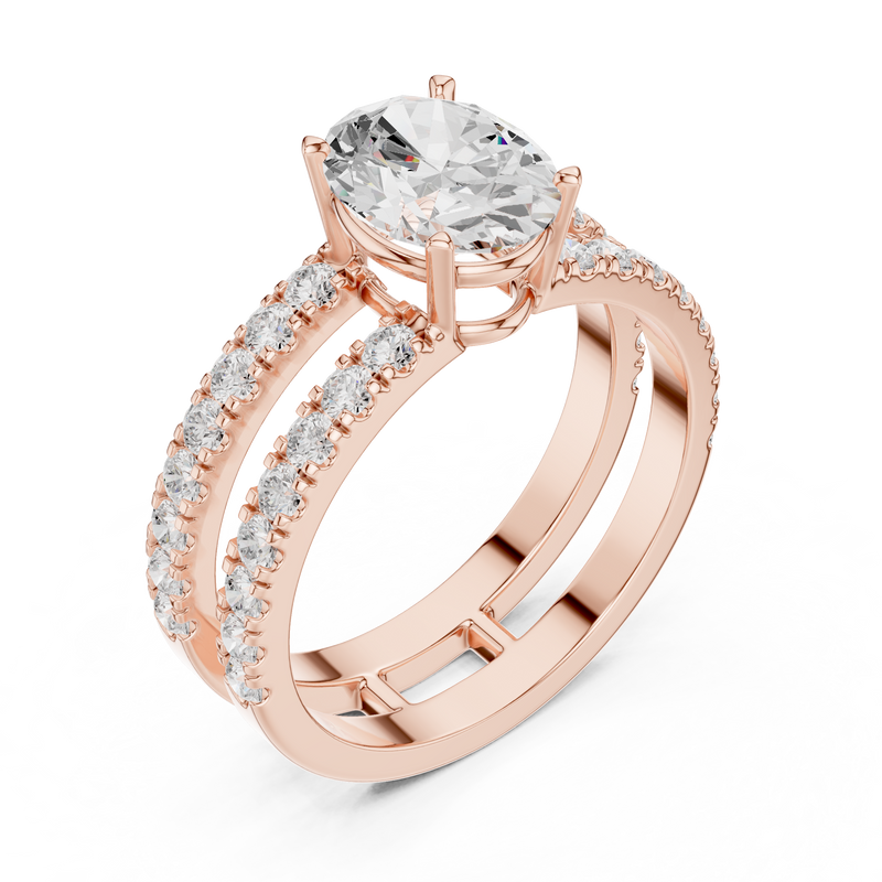Ladies Ring DDLR-1060@7 - Rose Gold - Image