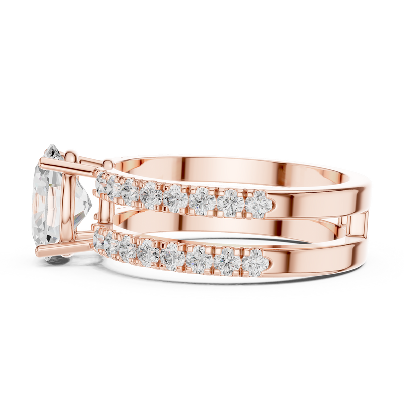 Ladies Ring DDLR-1060@7 - Rose Gold - Image