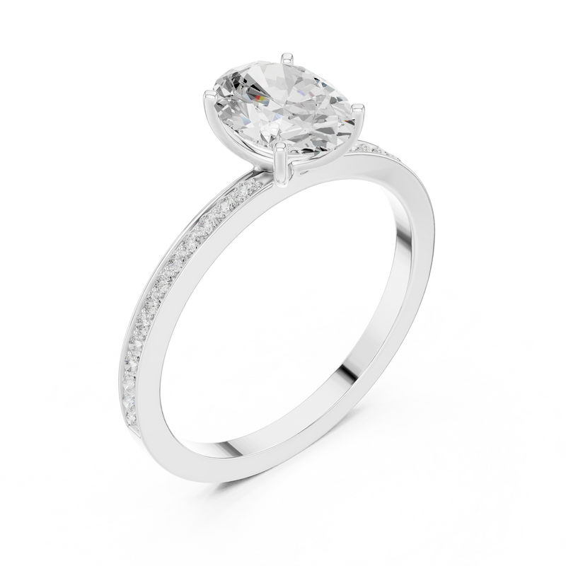 Mens Ring DDLR-1061@7 - White Gold - Image