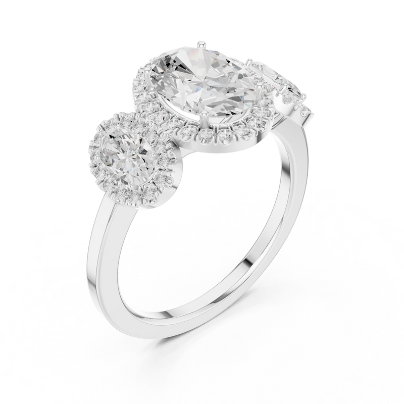 Mens Ring DDLR-1062@7 - White Gold - Image