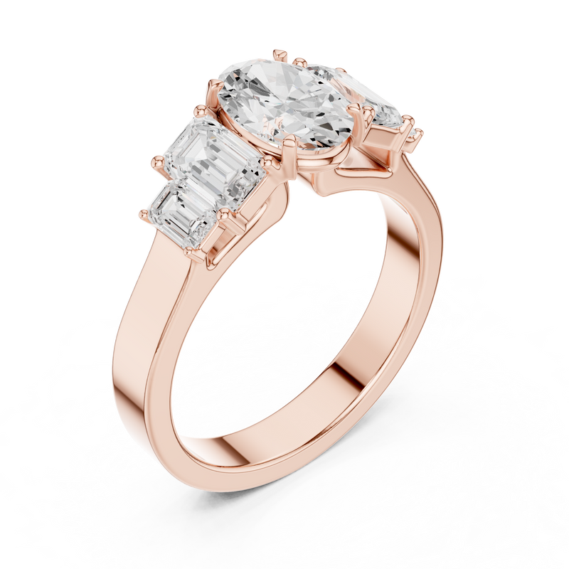 Ladies Ring DDLR-1063@7 - Rose Gold - Image
