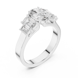 Ladies Ring DDLR-1063@7 - White Gold - Image