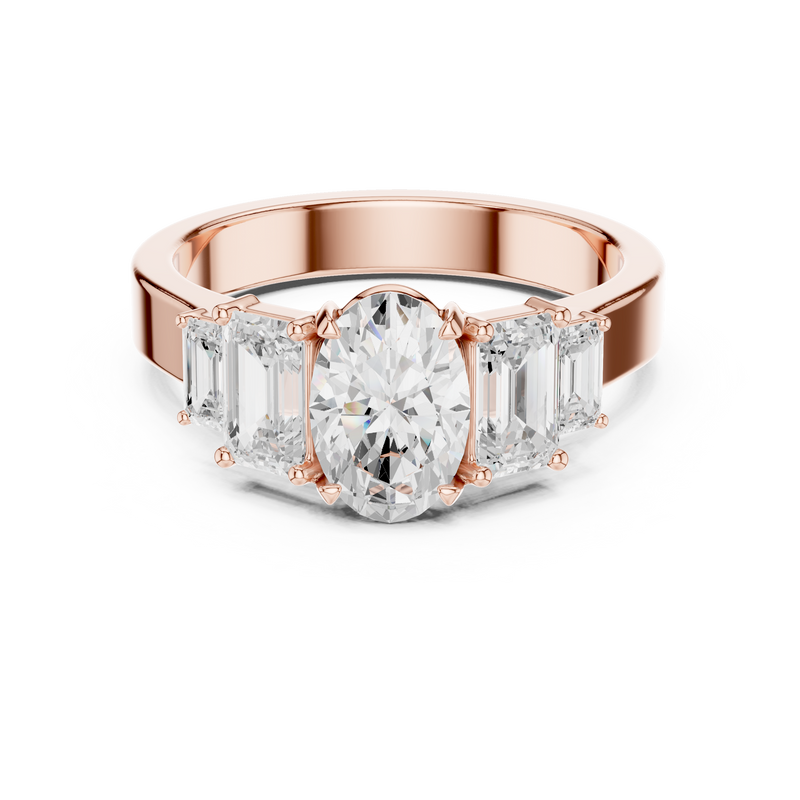 Ladies Ring DDLR-1063@7 - Rose Gold - Image