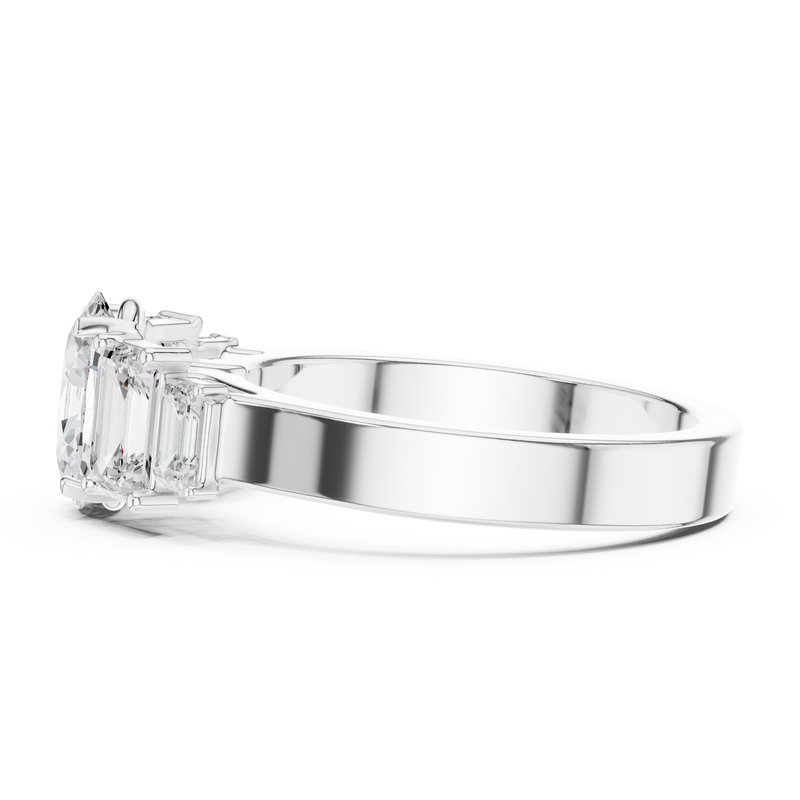 Ladies Ring DDLR-1063@7 - White Gold - Image