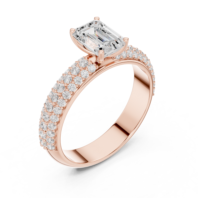 Ladies Ring DDLR-1066@7 - Rose Gold - Image