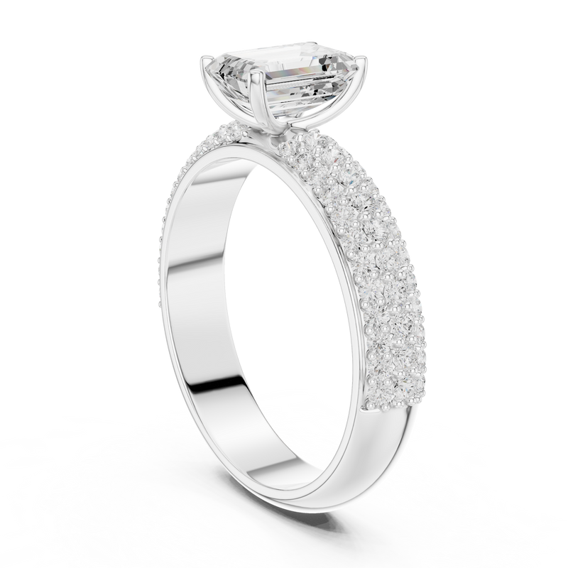 Ladies Ring DDLR-1066@7 - White Gold - Image