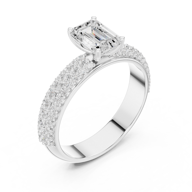 Ladies Ring DDLR-1066@7 - White Gold - Image