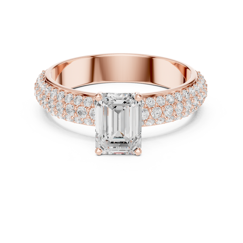 Ladies Ring DDLR-1066@7 - Rose Gold - Image