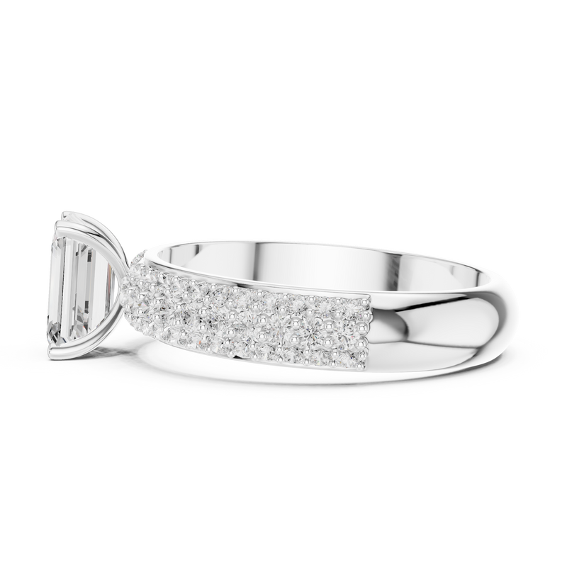 Ladies Ring DDLR-1066@7 - White Gold - Image