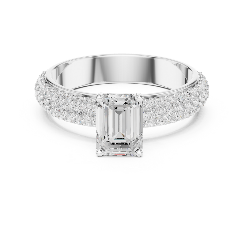 Ladies Ring DDLR-1066@7 - White Gold - Image