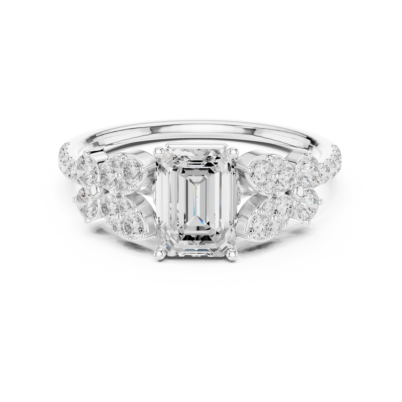 Ladies Ring DDLR-1069@7 - White Gold - Image