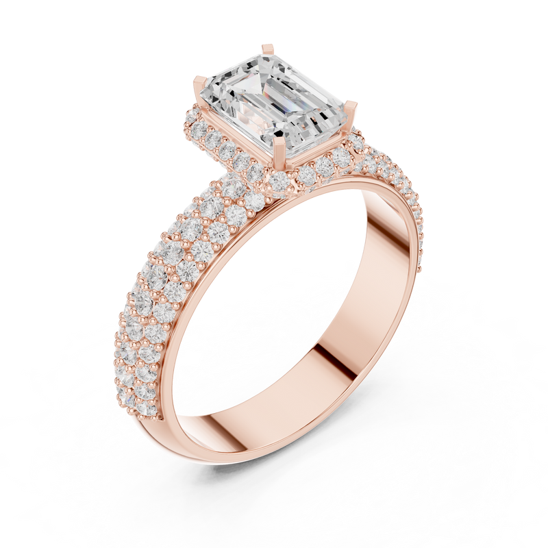 Ladies Ring DDLR-1072@7 - Rose Gold - Image