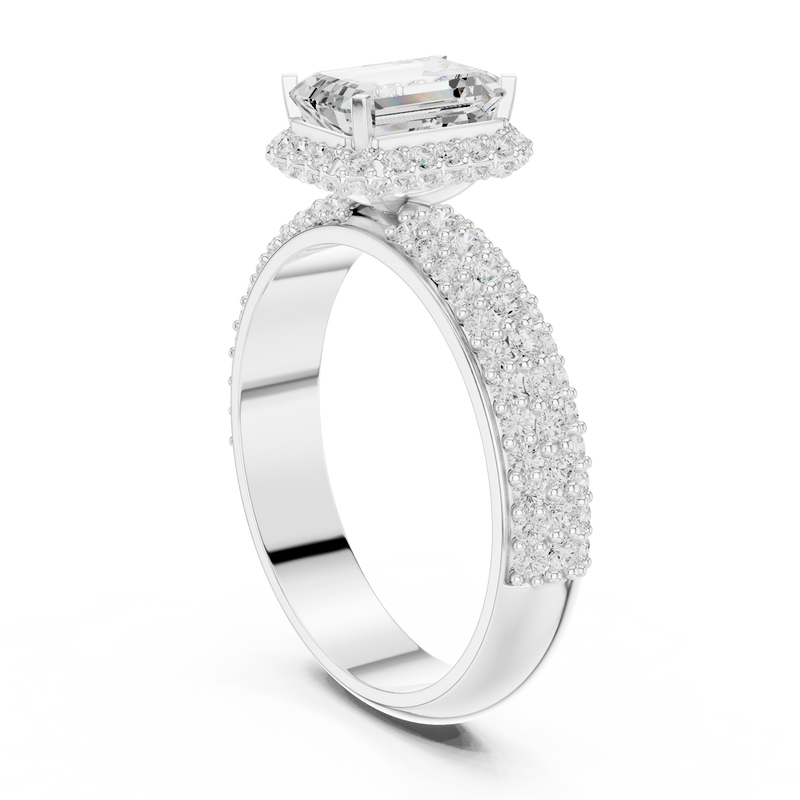 Ladies Ring DDLR-1072@7 - White Gold - Image