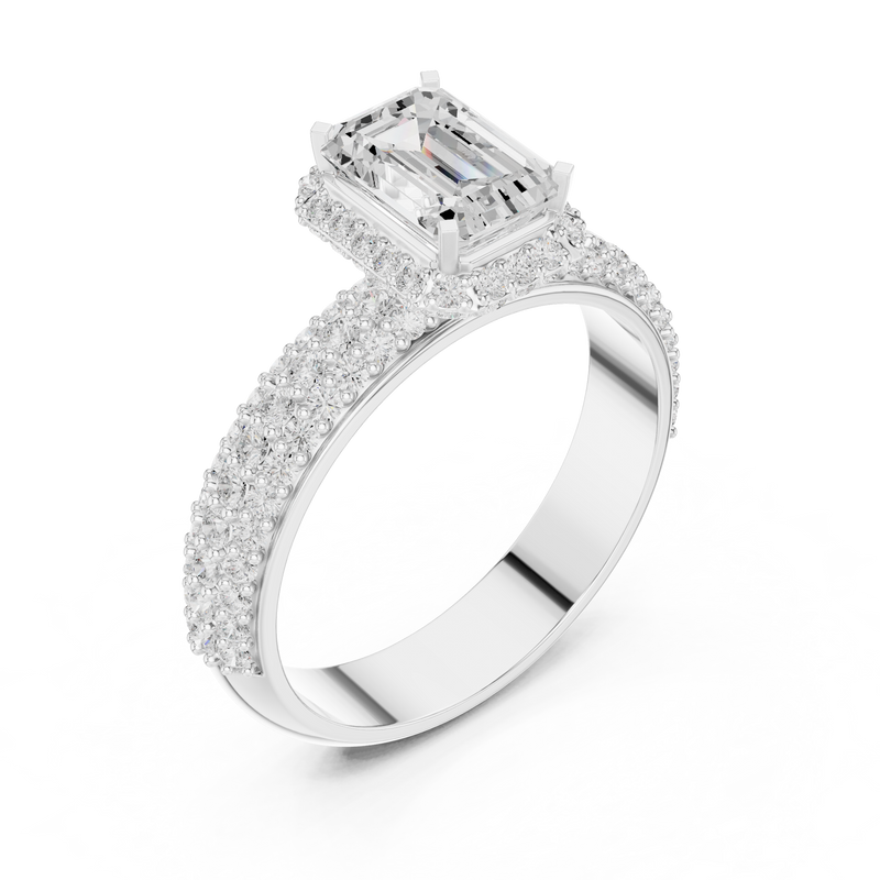 Ladies Ring DDLR-1072@7 - White Gold - Image