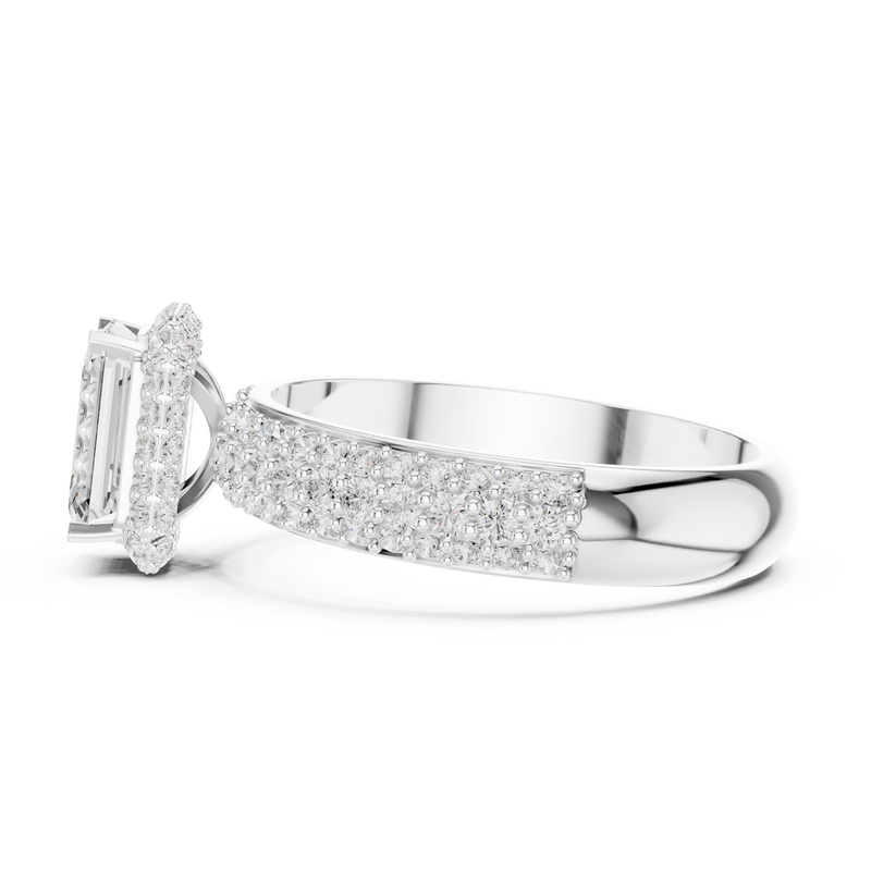 Ladies Ring DDLR-1072@7 - White Gold - Image