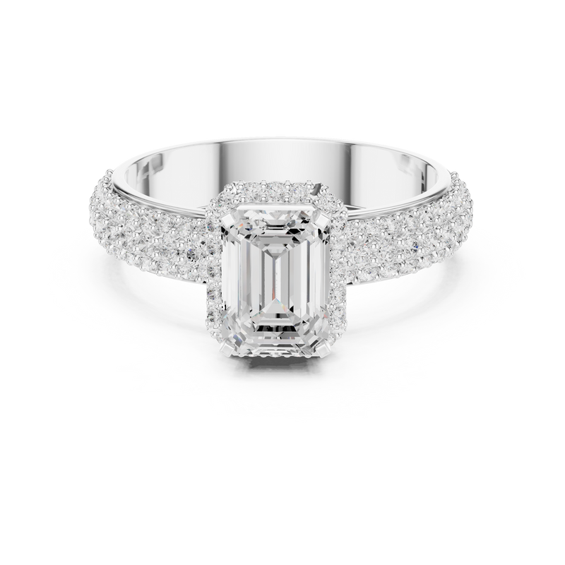 Ladies Ring DDLR-1072@7 - White Gold - Image