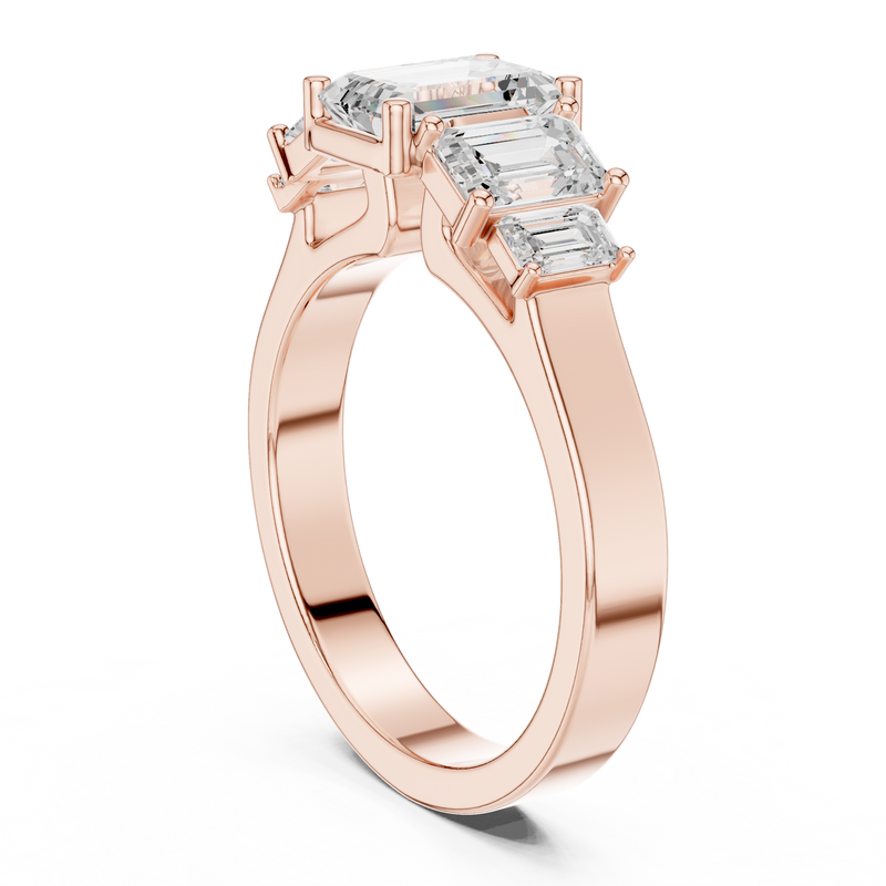 Ladies Ring DDLR-1074@7 - Rose Gold - Image
