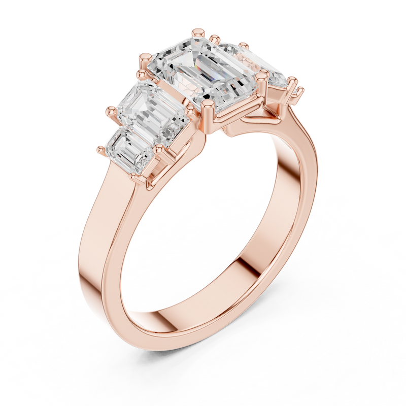 Ladies Ring DDLR-1074@7 - Rose Gold - Image