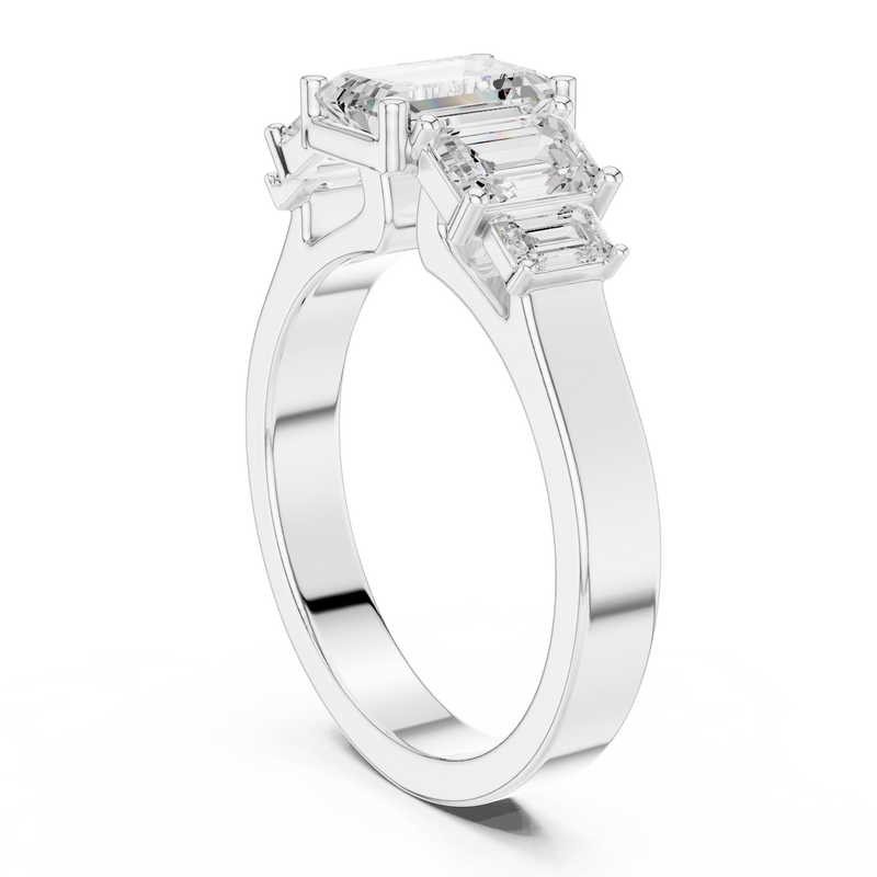 Ladies Ring DDLR-1074@7 - White Gold - Image