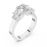 Ladies Ring DDLR-1074@7 - White Gold - Image