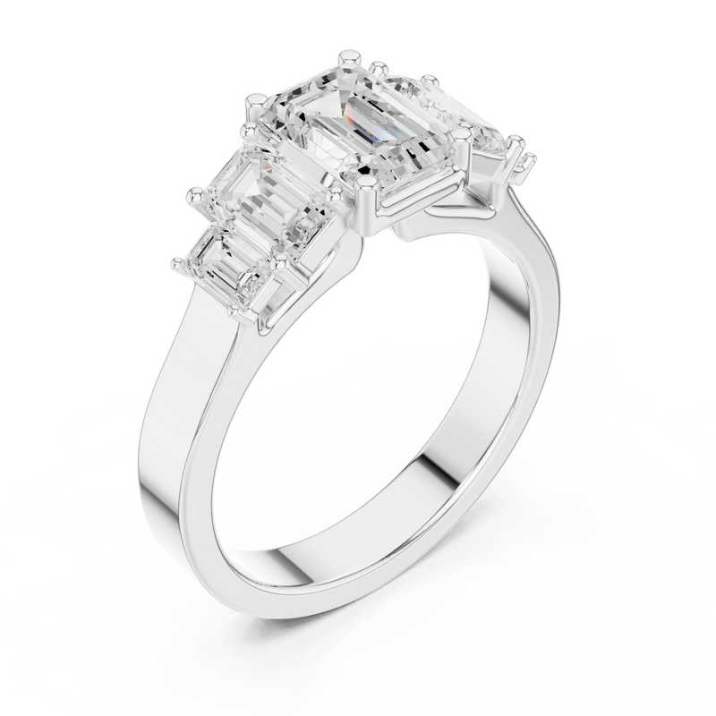 Ladies Ring DDLR-1074@7 - White Gold - Image