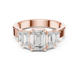 Ladies Ring DDLR-1074@7 - Rose Gold - Image