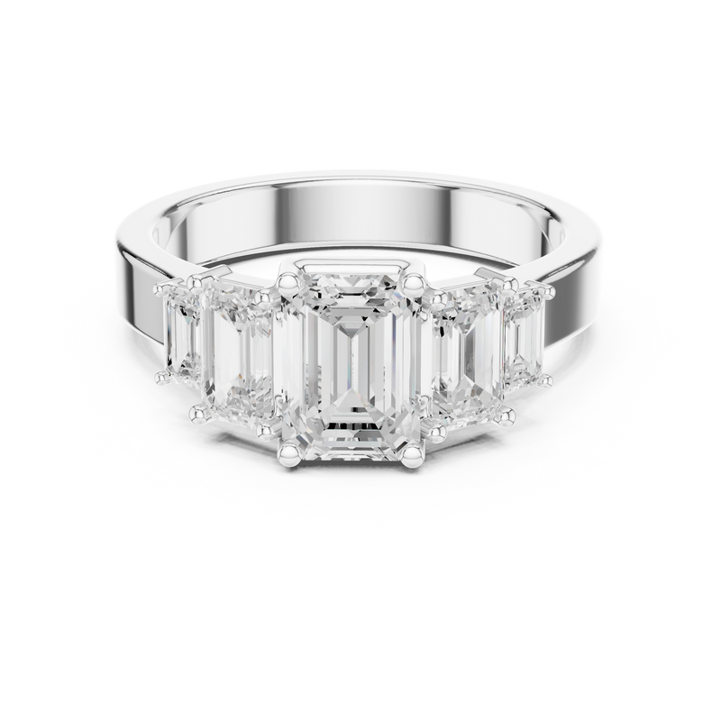 Ladies Ring DDLR-1074@7 - White Gold - Image